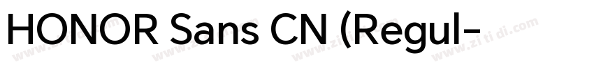 HONOR Sans CN (Regul字体转换